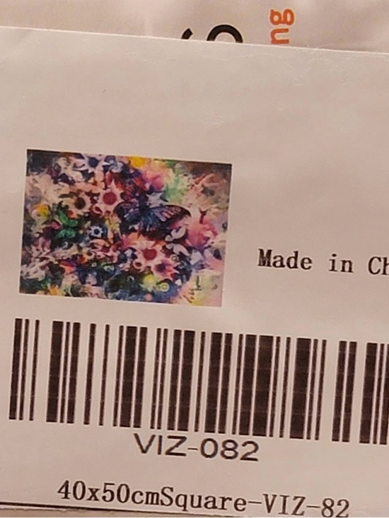 VizuArts Other - Diamond Painting Kit - 40x50 cm - square drills “Color Splash Butterflies”